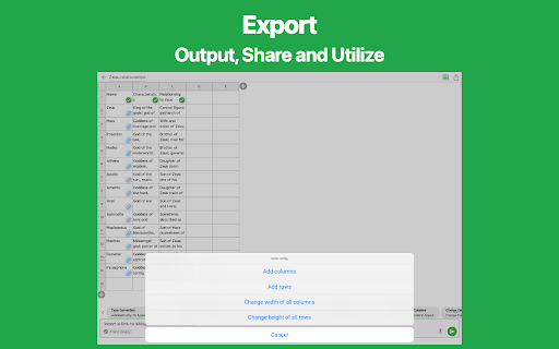 Simple Table AI: Note with AI screenshot