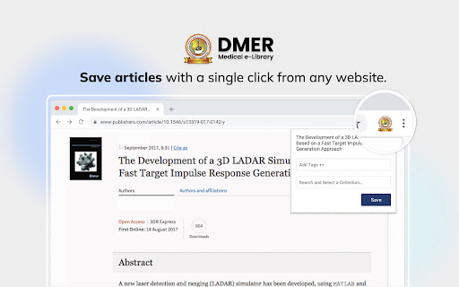 DMER Medical e-Library screenshot