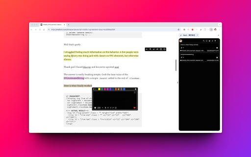 Mark screenshot