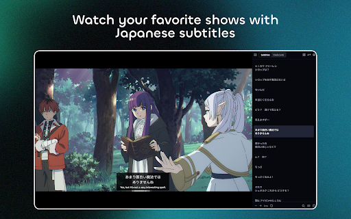 ManabiDojo - Learn Japanese with Anime on Crunchyroll & Netflix screenshot