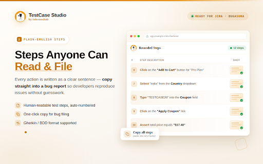 TestCase Studio - Selenium IDE screenshot