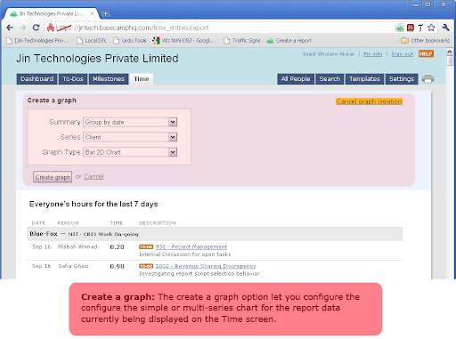 Basecamp Extension screenshot