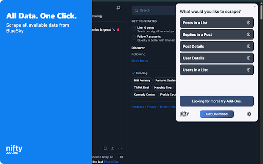 B-Social Scraper: Export Posts, Followers, Profiles & More screenshot