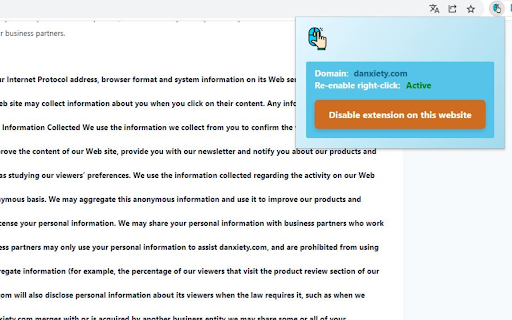 Allow Copy screenshot