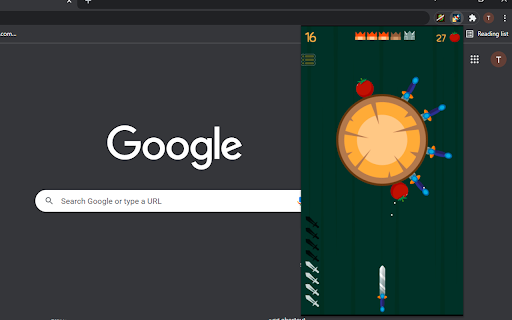 Knife Hit on Chrome screenshot