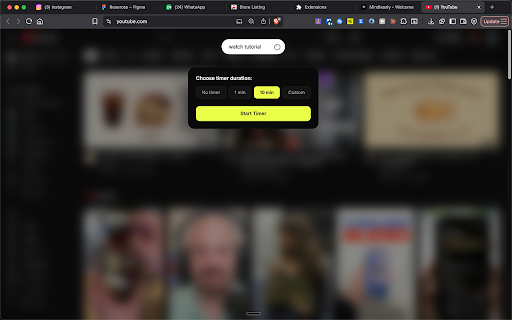 Mindlessly: Focus Timer & Mindful Browsing screenshot