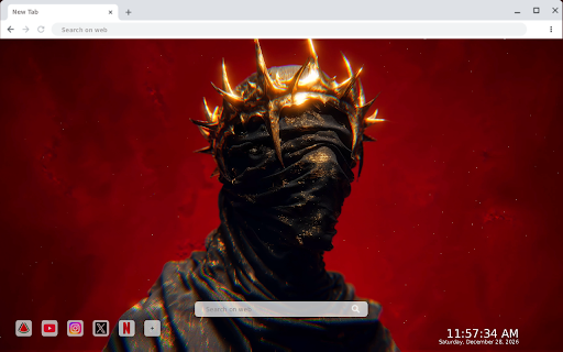Gothic Golden Crown King Live Wallpaper screenshot