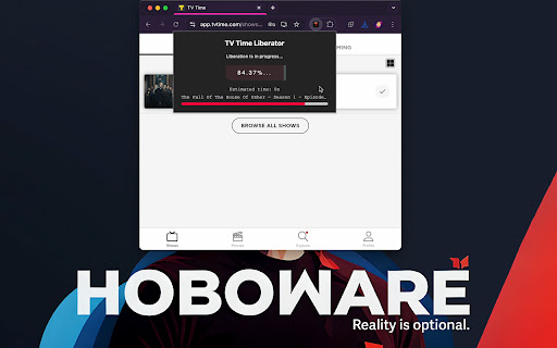 Tv Time Liberator Extension screenshot