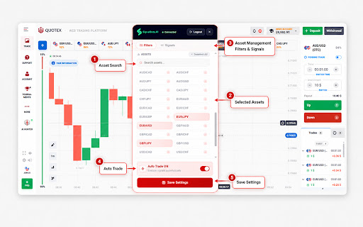 Quotex AI Hunter Robot screenshot