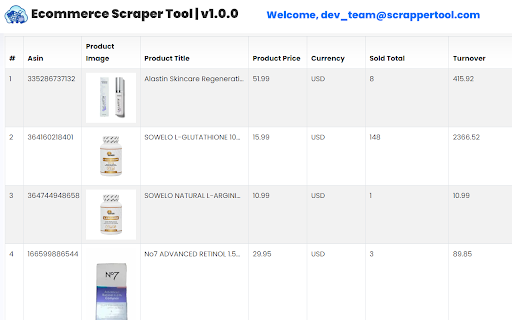 Ecommerce Scraper Tool – Extract Product Listings & Prices screenshot
