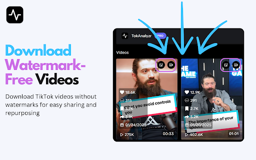 TikTok Analytics Tool – Profile Analyzer & Sorter by TokAnalyzr screenshot