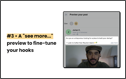 Scheduled Preview screenshot