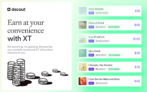 Dscout: Get paid to test websites and products screenshot