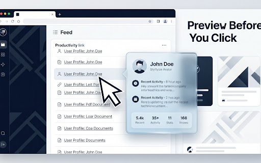 Link Preview Popup screenshot
