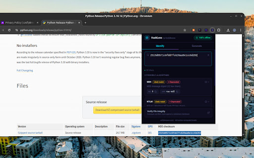 HashLens – Identify, Generate & Verify Hashes by UnifyBrowse screenshot