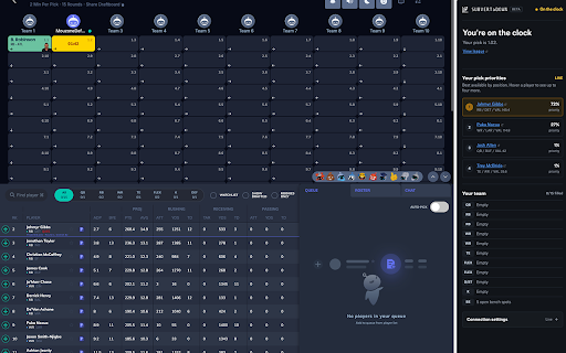 Subvertadown Sleeper Draft Sync screenshot