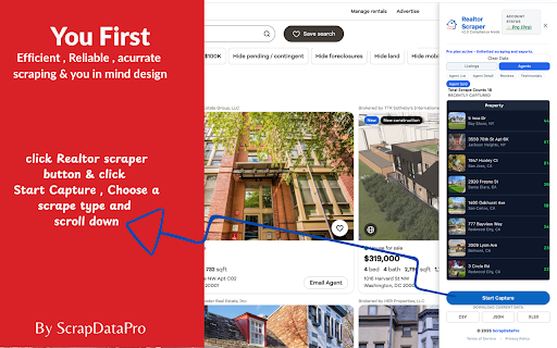 Realtor Scraper - Extract Realtor listings and agents screenshot