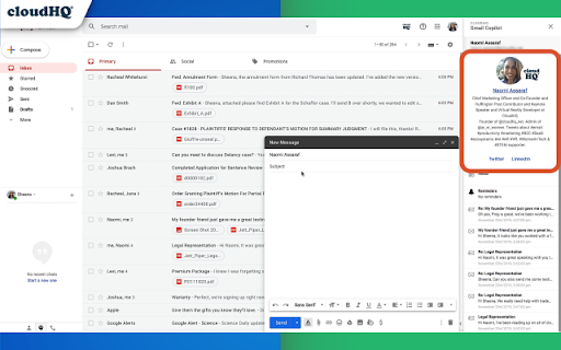 Copilot for Gmail™ by cloudHQ screenshot