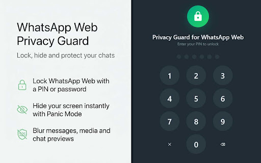 Privacy Guard for WhatsApp Web screenshot