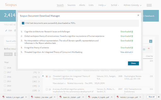 Scopus Document Download Manager screenshot