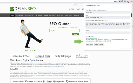 SERP Preview Tool screenshot