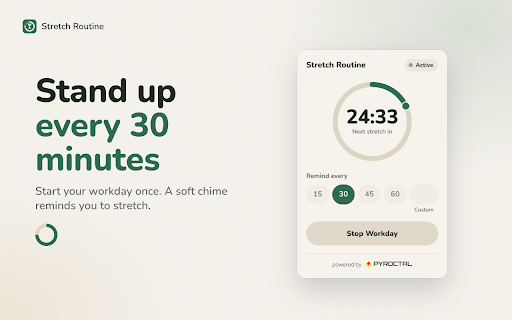 Stretch Routine — Break Reminder & Workday Timer screenshot