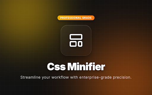 CSS & JS Minifier screenshot