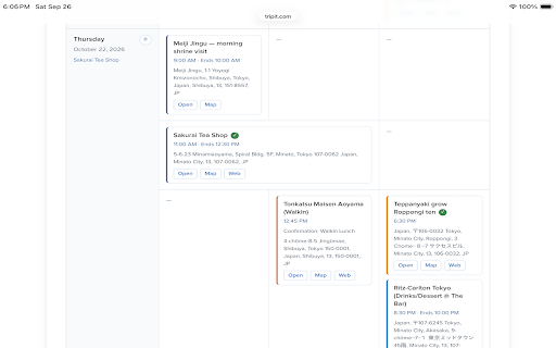 TripLift for TripIt screenshot
