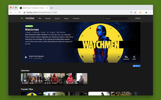 Hotstar Dark Theme screenshot