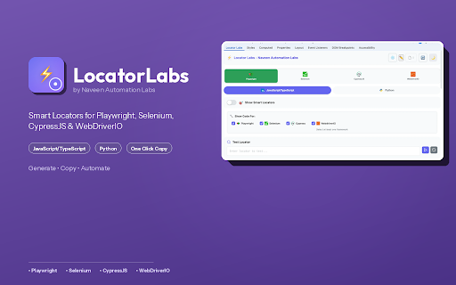 Locator Labs — Smart Locator Generator screenshot