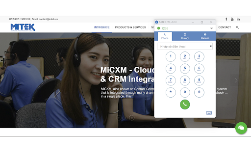 MITEK CTI screenshot