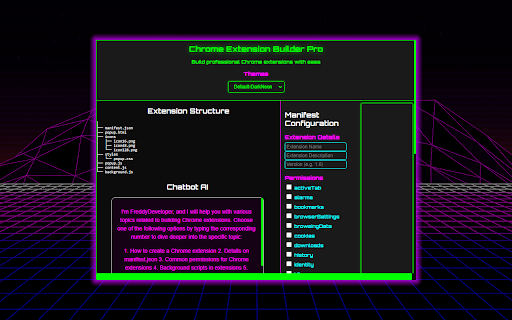 Chrome Extension Builder screenshot