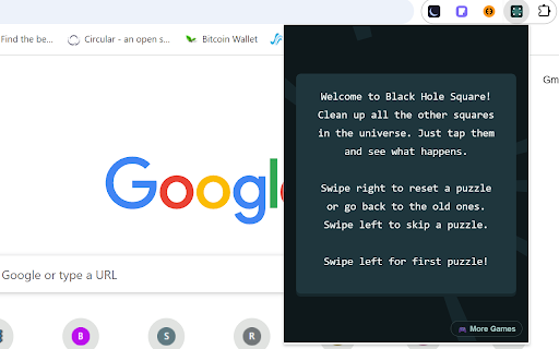 Black Hole Square screenshot