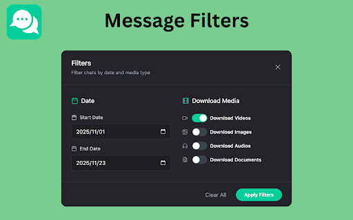 Chat Exporter screenshot