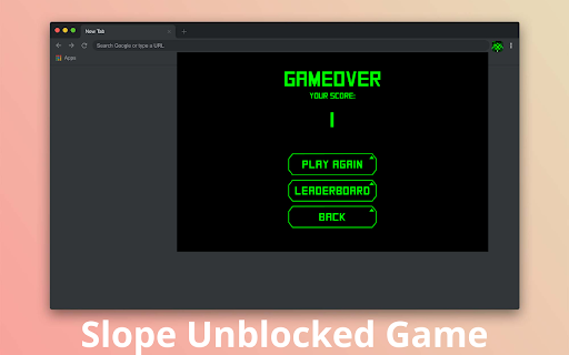 Slope Unblocked Game screenshot