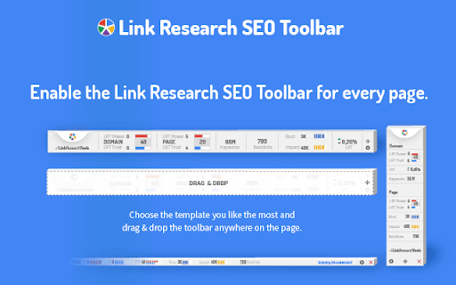 Link Research SEO Toolbar screenshot