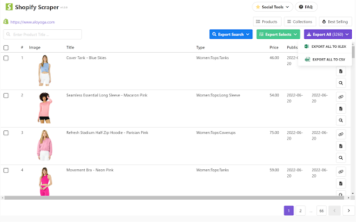 Shopify Scraper - Shopify Store Scraper & spy screenshot