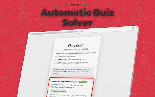 MemGenie — #1 Membean Hack: Auto Answer Bot, Quiz Solver & Answers screenshot
