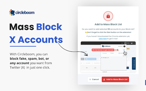Twitter (X) Mass Blocker screenshot