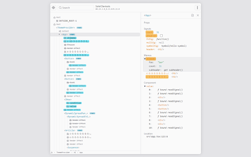 Solid Devtools screenshot