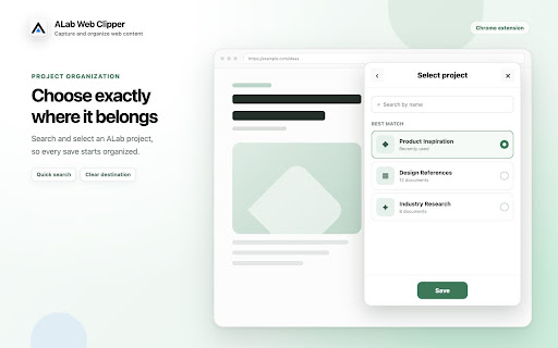ALab Web Clipper screenshot
