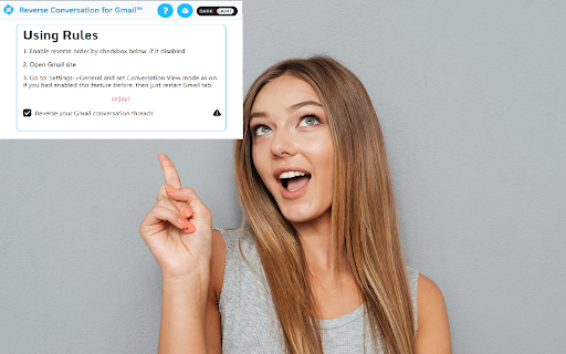Reverse Conversation for Gmail™ screenshot