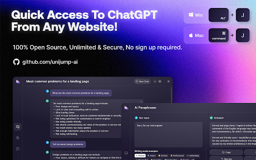 UniJump - Shortcut for ChatGPT screenshot