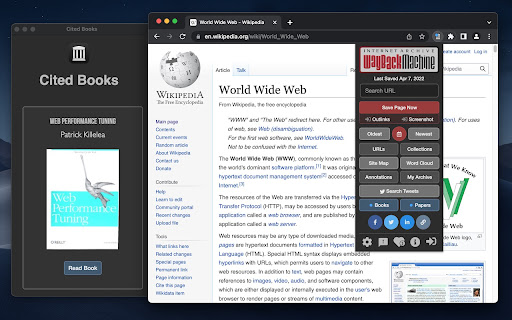 Wayback Machine screenshot
