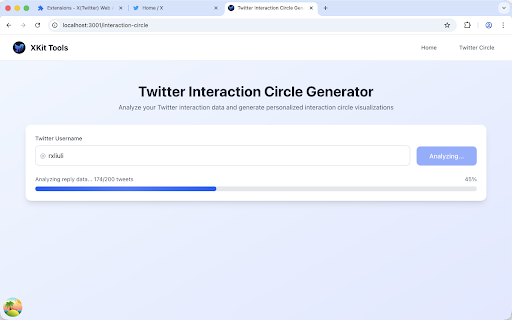 Twitter Web API screenshot