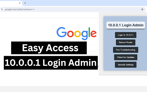 10.0.0.1 Login Admin screenshot