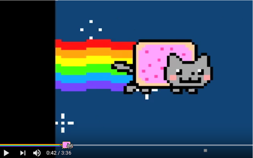 Nyan Cat Progress Bar for YouTube screenshot