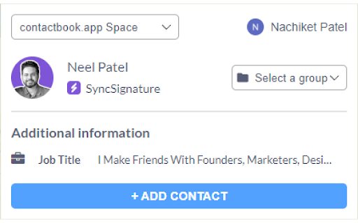 ContactBook - Contacts extractor screenshot