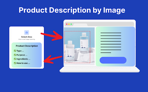 Product Description by Image screenshot