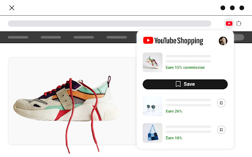 YouTube Shopping screenshot